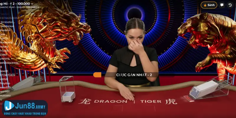 Hướng dẫn cách chơi rồng hổ trực tuyến tại link Jun88