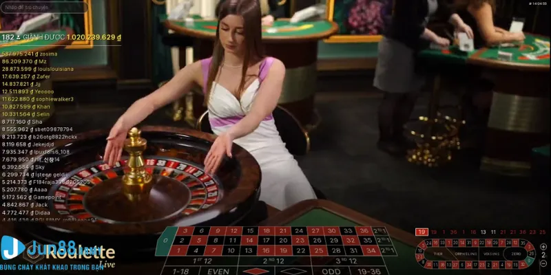Roulette là đại diện ăn khách ở casino Jun88