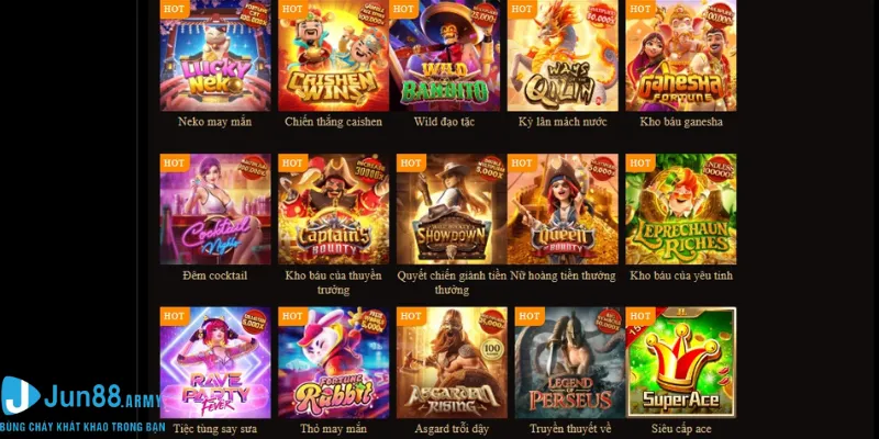 Slot Thần tài Jun88 là game giải trí cho mọi nhà